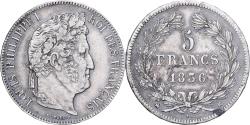 World Coins - France, 5 Francs, Louis-Philippe, 1836, Rouen, Silver, , KM:749.2