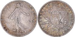 World Coins - Coin, France, Semeuse, 50 Centimes, 1910, Paris, , Silver, KM:854