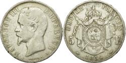 World Coins - Coin, France, Napoleon III, Napoléon III, 5 Francs, 1856, Paris,