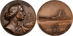 World Coins - France, Medal, Chevalier Jean Bart, Navire de Ligne, 1975, MDP, Bronze, Guiraud