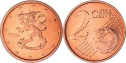 World Coins - Finland, 2 Euro Cent, 2004, , Copper Plated Steel, KM:99