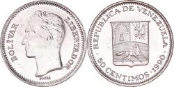 World Coins - Coin, Venezuela, 50 Centimos, 1990, , Nickel Clad Steel, KM:41a