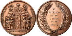 World Coins - France, Medal, Enseignement Primaire, Paris, 1873-1874, Copper, Farochon