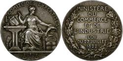 World Coins - France, Medal, Commerce et Industrie, Comité des Expertises, 1822, Silver