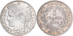 World Coins - France, 5 Francs, Cérès, 1851, Paris, Silver, , KM:761.1