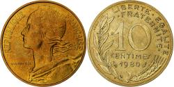 World Coins - France, 10 Centimes, Marianne, 1980, MDP, FDC.BU, Aluminum-Bronze,