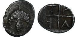 Ancient Coins - Coin, Macedonia, Hemiobol, ca. 450-400 BC, Tragilos, , Silver