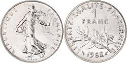 World Coins - Coin, France, Semeuse, Franc, 1982, Paris, FDC, , Nickel, KM:925.1
