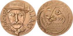World Coins - France, Medal, Alphonse Allais, Ecrivain, 1967, Bronze, Belo,