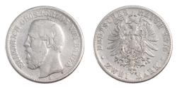 World Coins - Coin, German States, BADEN, Friedrich I, 2 Mark, 1876, Stuttgart,