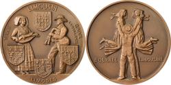 World Coins - France, Medal, Danse, Bourrée Limousine, Bronze, Crouzat,