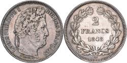 World Coins - France, Louis Philippe I, 2 Francs, 1848, Paris, Silver, , Gadoury:520