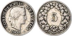 World Coins - Coin, Switzerland, 5 Rappen, 1908