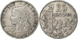 World Coins - France, 25 Centimes, Patey, 1904, Nickel, , Gadoury:364, KM:856