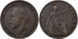 World Coins - Great Britain, George V, Penny, 1917, Bronze, , KM:810