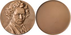 World Coins - France, Medal, Beethoven, 1971, Bronze, Auguste Coutin,
