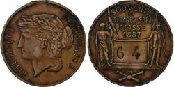 World Coins - France, Medal, Troisième République, Souvenir du Tirage au Sort, Classe, 1887