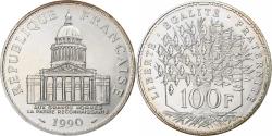 World Coins - France, 100 Francs, Panthéon, 1990, MDP, série FDC, Silver,