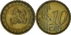 World Coins - Monaco, Rainier III, 10 Euro Cent, 2002, Paris, , Brass, Gadoury:MC175