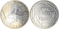 World Coins - France, 10 Euro, Bretagne, 2010, Paris, , Silver, KM:1648