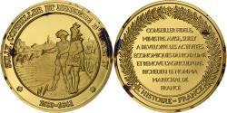 World Coins - France, Medal, Sully, Gold plated silver, L'Histoire de France,