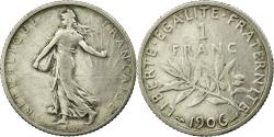 World Coins - Coin, France, Semeuse, Franc, 1906, , Silver, KM:844.1, Gadoury:467