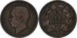 World Coins - Portugal, Luiz I, 20 Reis, 1883, Lisbon, Bronze, , KM:527