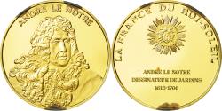 World Coins - France, Medal, Andre Le Notre, Undated, , Vermeil