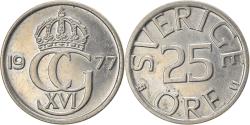 World Coins - Coin, Sweden, Carl XVI Gustaf, 25 Öre, 1977, , Copper-nickel, KM:851