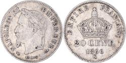World Coins - Coin, France, Napoleon III, Napoléon III, 20 Centimes, 1866, Bordeaux
