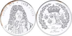 Us Coins - France, Medal, Les rois de France, Louis XIV, , Copper Plated Silver