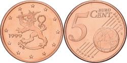 World Coins - Finland, 5 Centimes, 1999, Vantaa, Copper Plated Steel, , KM:100