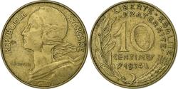 World Coins - France, 10 Centimes, Marianne, 1974, Paris, Aluminum-Bronze,