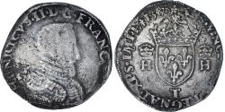 World Coins - France, Henri II, Teston à la tête nue, 1560, Nantes, Buste A,