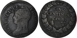 World Coins - Coin, France, Dupré, 5 Centimes, AN 5, Lille, , Bronze, KM:640.11
