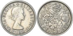 World Coins - Coin, Great Britain, 6 Pence, 1955