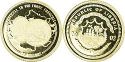 World Coins - Coin, Liberia, farewell to the franc français, 25 Dollars, 2002, American Mint
