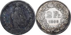 World Coins - Switzerland, 2 Francs, 1886, Bern, Silver, , KM:21