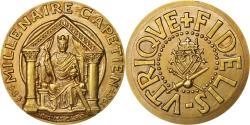 World Coins - France, Medal, Millénaire Capétien, History, 1987, , Bronze