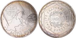 World Coins - France, 10 Euro, 2010, Paris, Midi-Pyrénées, , Silver, KM:1663