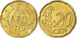 World Coins - San Marino, 20 Euro Cent, 2003, Rome, Nordic gold,