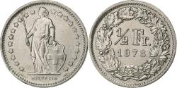 World Coins - Switzerland, 1/2 Franc, 1978, Bern, Copper-nickel, , KM:23a.1