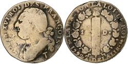 World Coins - France, Louis XVI, 12 Deniers, 1792⸱4, Saumur, Bronze, , Gadoury:15