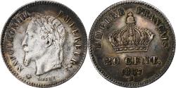 World Coins - France, Napoleon III, 20 Centimes, 1867, Paris, Silver, , Gadoury:309
