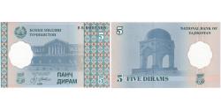 World Coins - Tajikistan, 5 Diram, 1999, 1999, KM:11a, UNC(65-70)