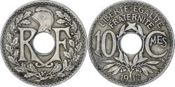 World Coins - Coin, France, Lindauer, 10 Centimes, 1917, Paris, , Copper-nickel