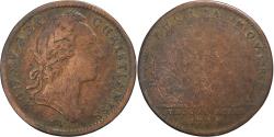 World Coins - France, Token, Louis XV, Trésor Royal, 1754, Copper,