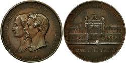 World Coins - France, Medal, Napoléon III et Eugénie, Palais de l'Industrie, Caqué
