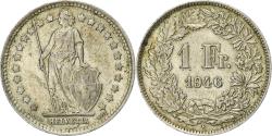 World Coins - Switzerland, Franc, 1946, Bern, Silver, , KM:24