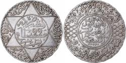 World Coins - Morocco, 'Abd al-Aziz, 1/2 Rial, 5 Dirhams, 1904 (AH 1322), Paris, Silver